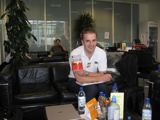 Dave takes time out with an apt book - State of Fear