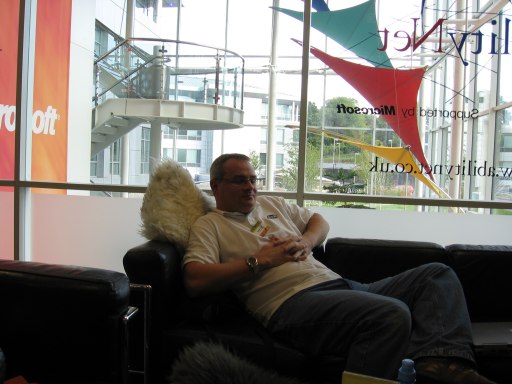 Rich Chills in the speaker lounge